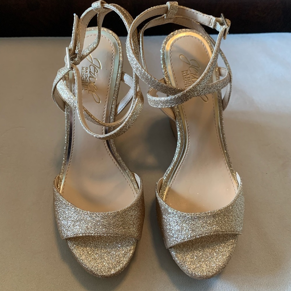 Jewel badgley mischka wedge